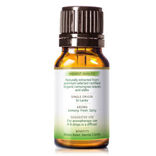 Load image into Gallery viewer, Organic Lemongrass OiI